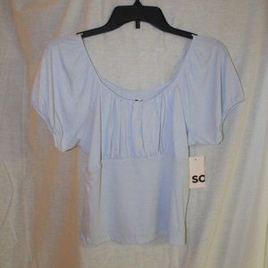 NWT  SO light blue top, size M